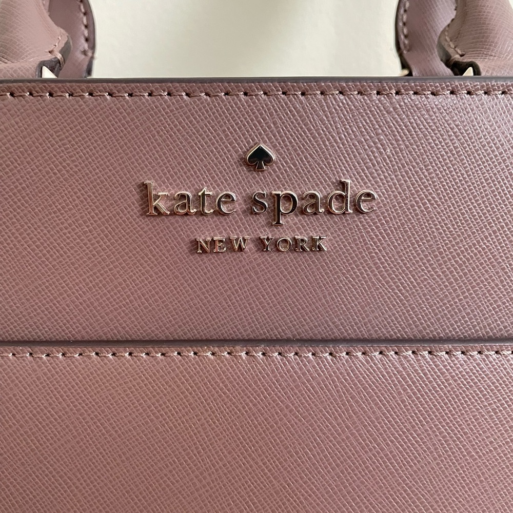 Kate Spade Saffiano leather satchel mauve color CLEAN - Picture 2 of 10
